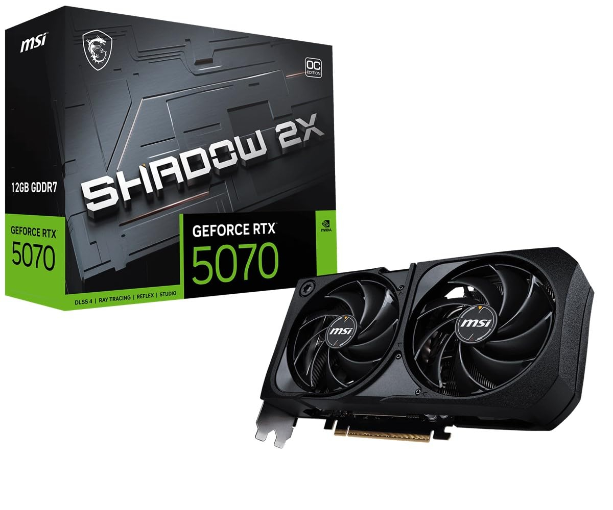 MSI RTX 5070 Shadow 2X OC mit zwei Beigaben bei Amazon zum 2026er Tiefpreis für 574€ (-14%)