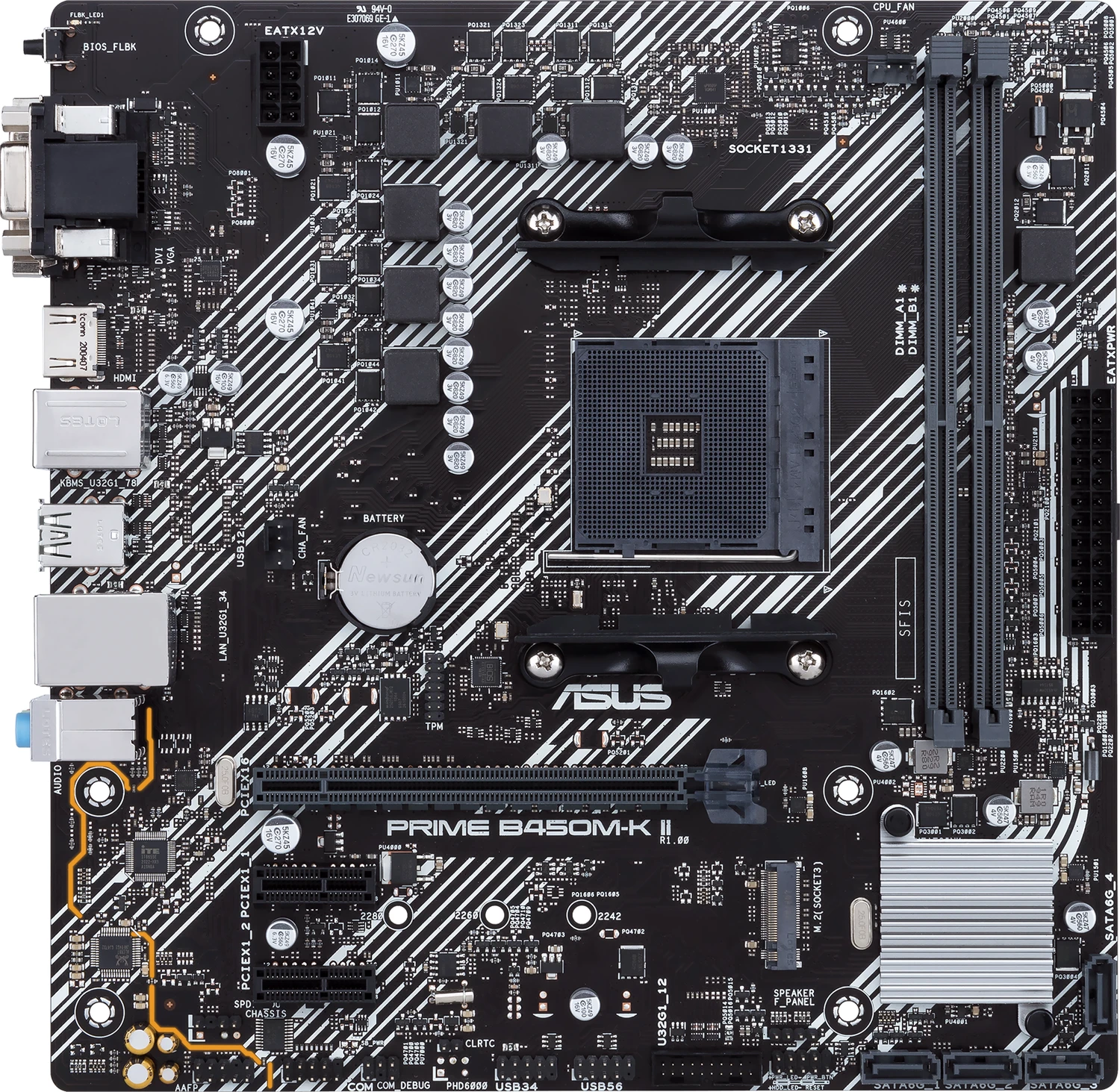 ASUS Prime B450M-K II (AMD AM4) für 59€ (-8%)