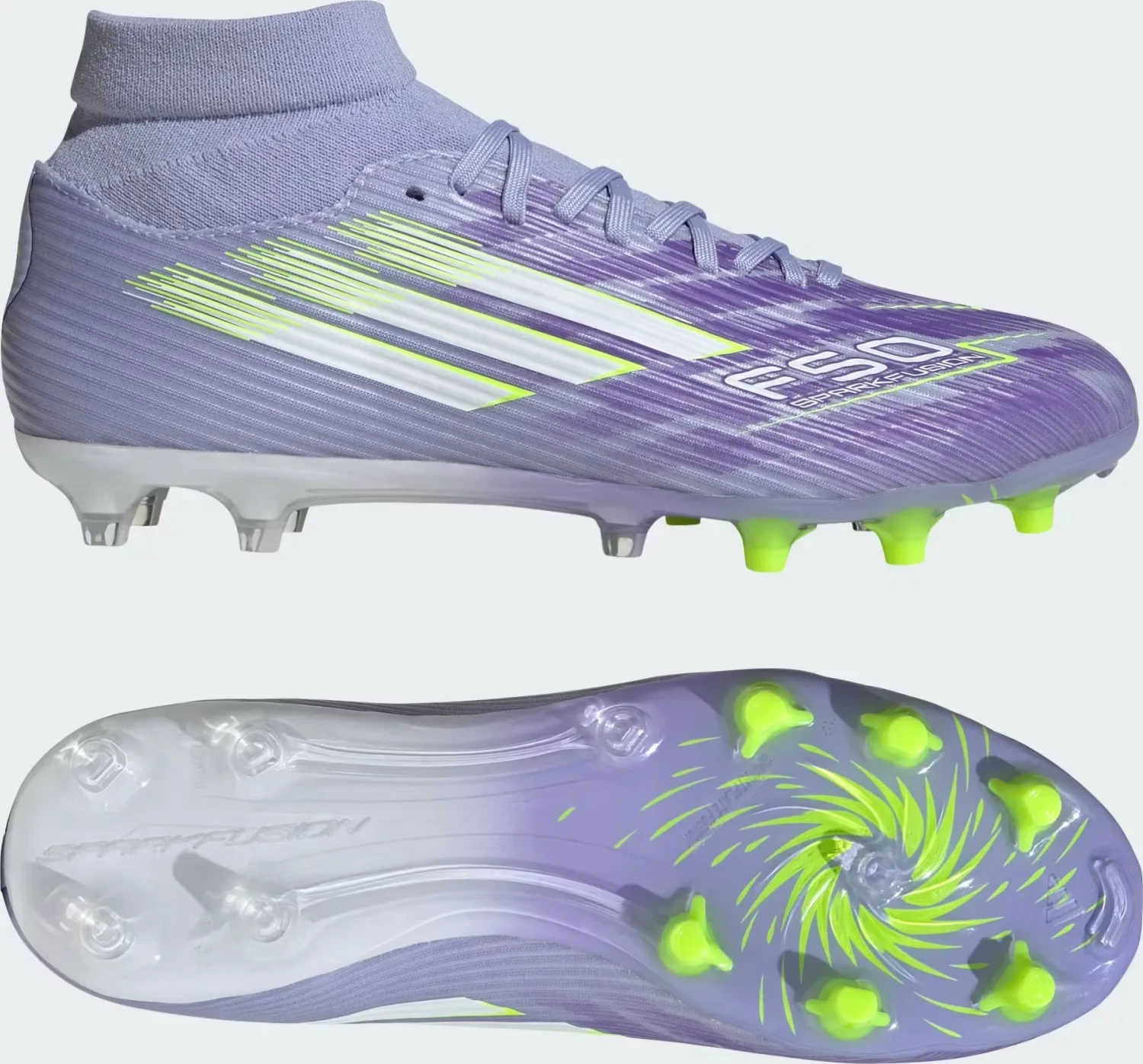 adidas F50 Sparkfusion League FG/AG violet tone/lucid lemon/purple rush (Damen) für 24€ (-9%)
