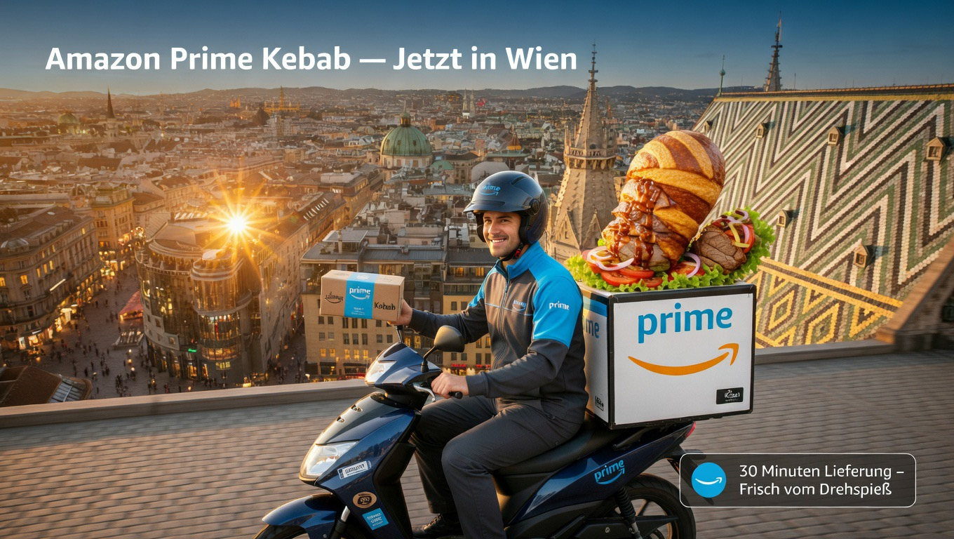 Amazon “ Kebab“ – startet ab heute in Wien – unter 30min – sonst kostenlos! für 1€ (-82%)