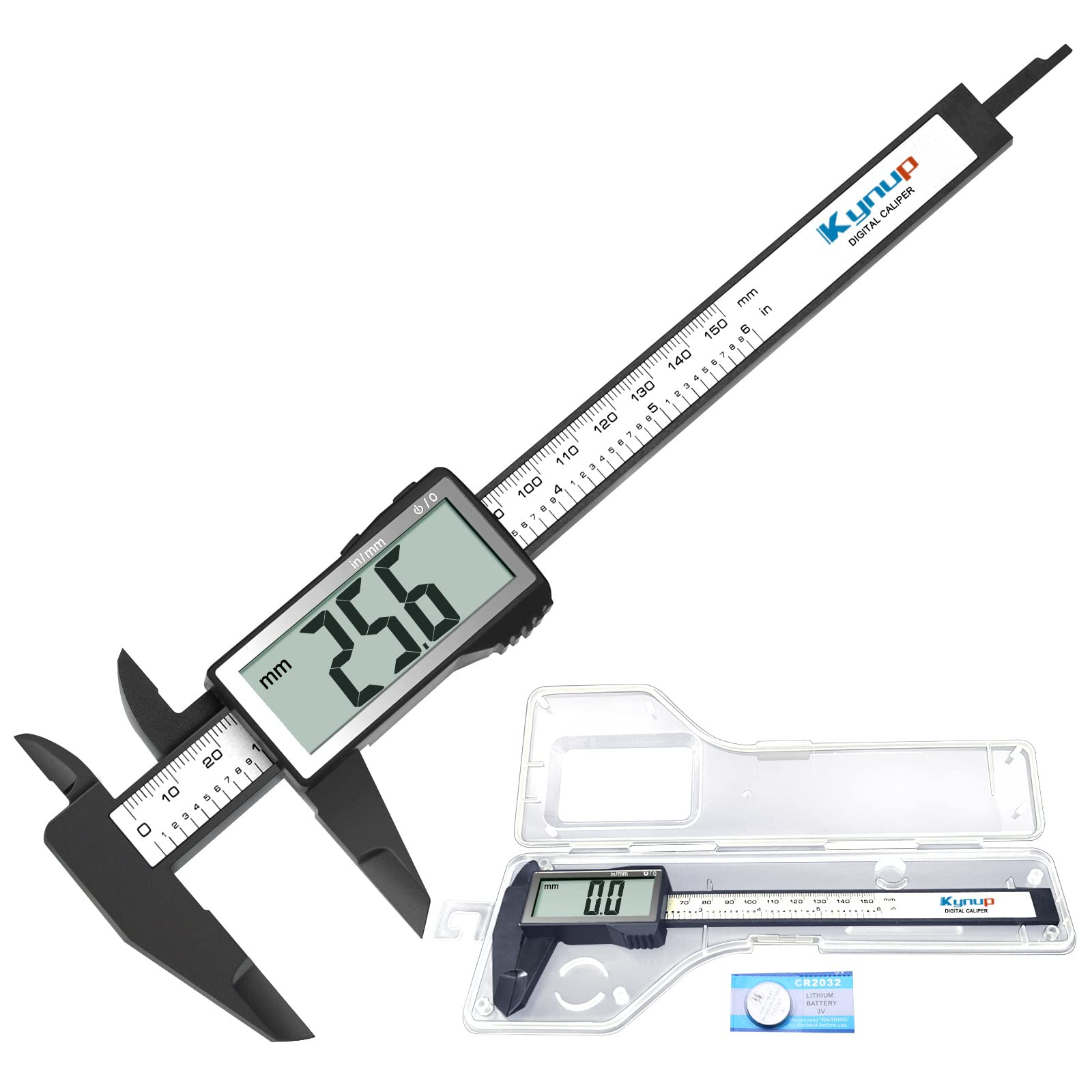 Kynup Digitaler Messschieber mit großem LCD-Bildschirm für 8€ (-20%)