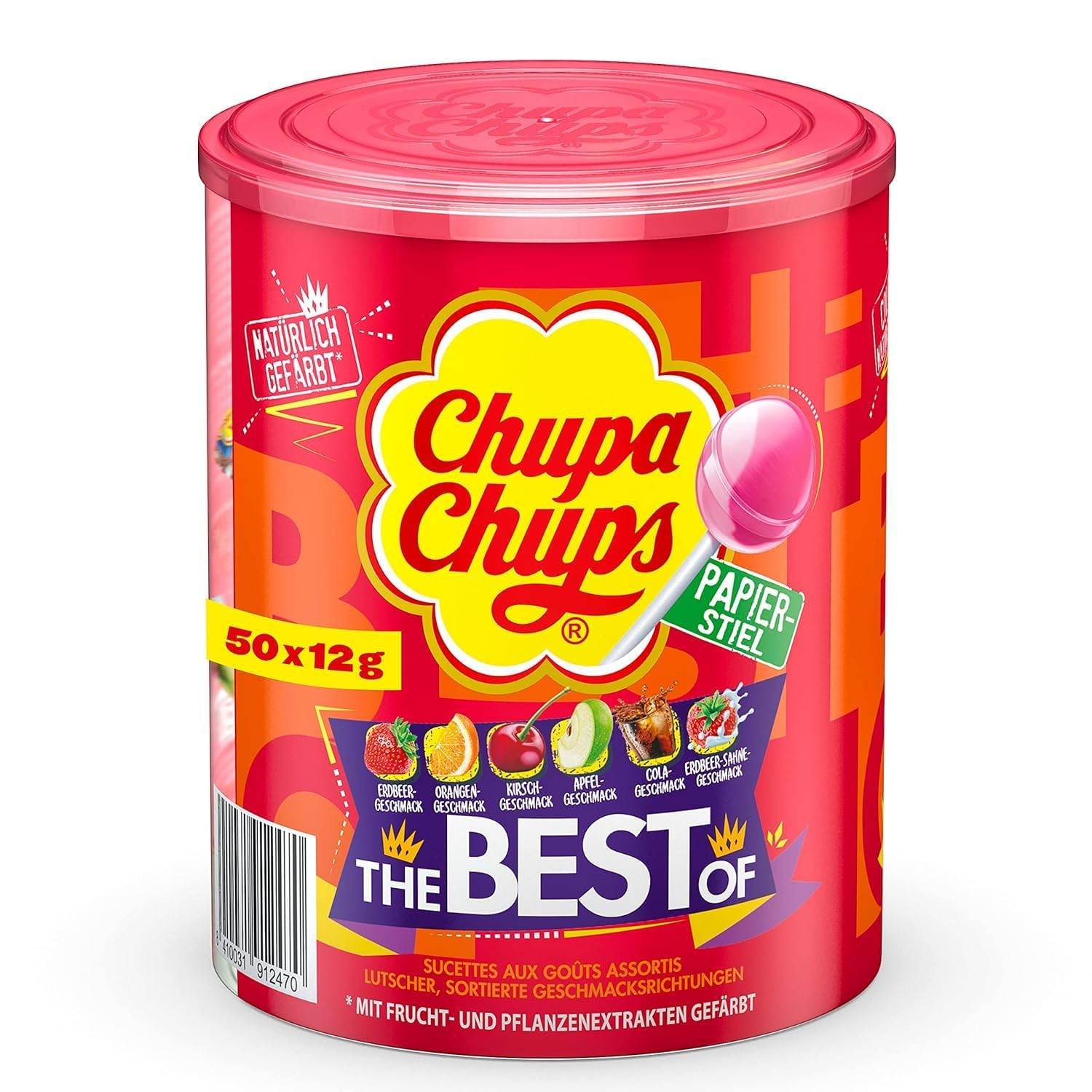 Chupa Chups Best of Lutscher-Dose (50er) im Amazon Spar Abo + 15% Coupon (personalisiert?) für 7€ (-20%)