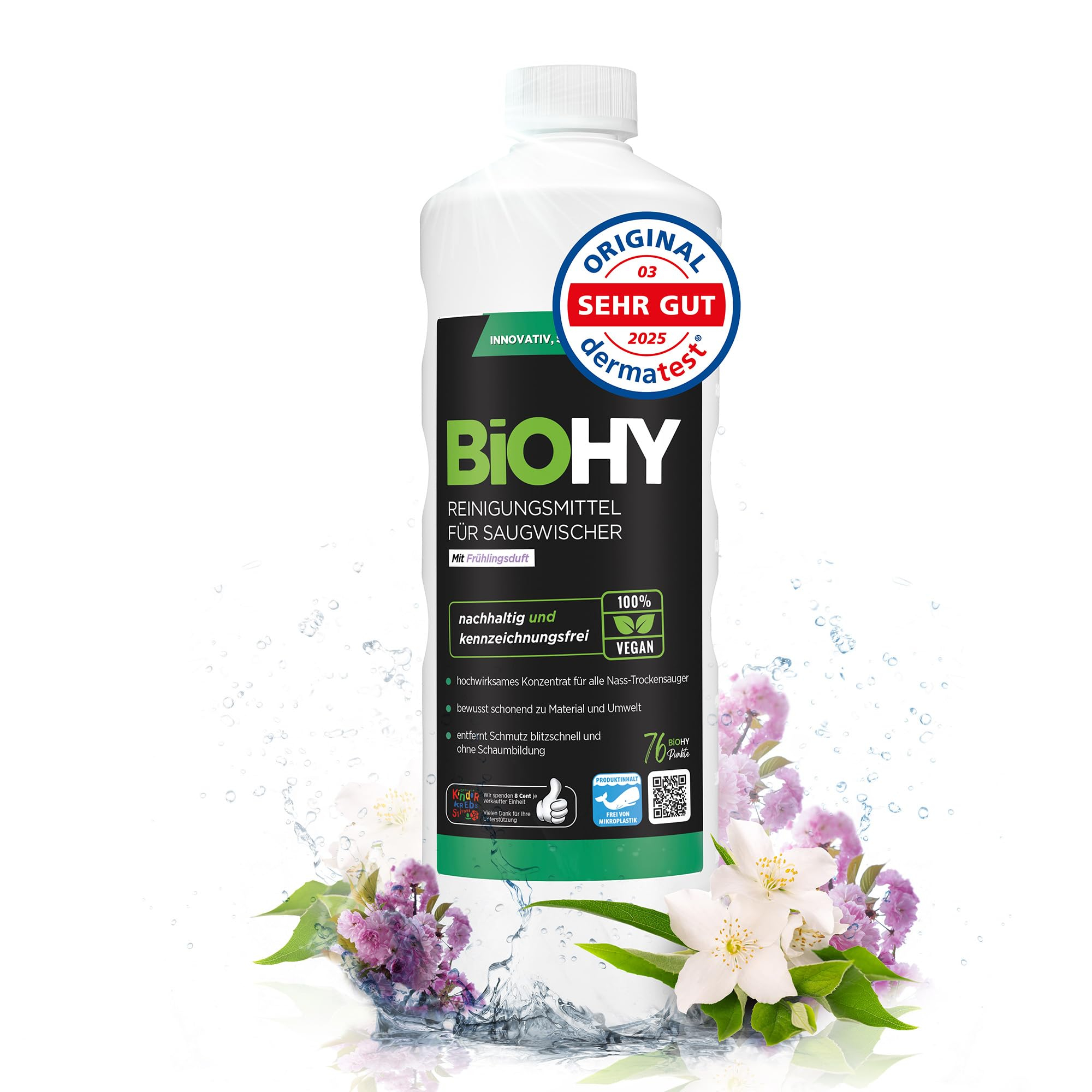 BiOHY Reinigungsmittel für Nass/Trockensauger/Saugwischer (1 l) (möglich ab 3,81€) bzw. 4,85 € für 4€ (-45%)
