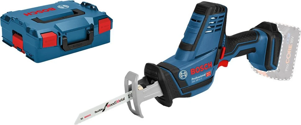 Bosch Professional GSA 18 V-LI C Akku-Säbelsäge solo inkl. L-Boxx für 118€ (-22%)