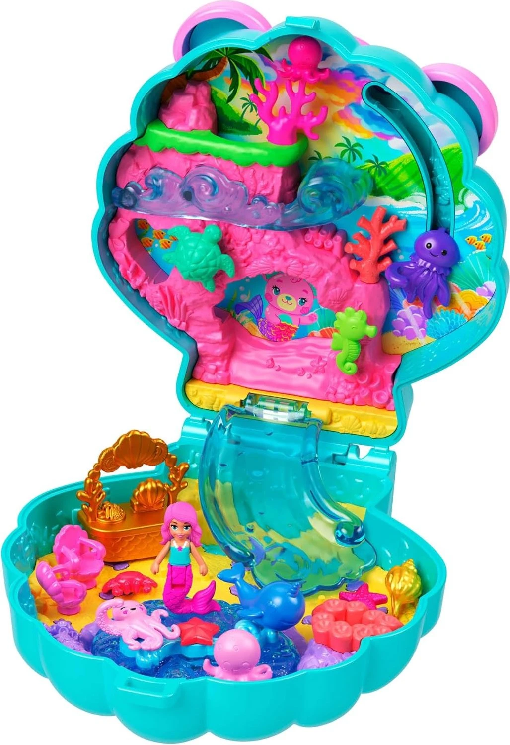 Mattel Polly Pocket Glitzerinsel Schatulle für 9€ (-33%)