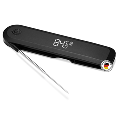 BURNHARD Einstich-Thermometer (klappbar, USB-Akku, 1.5mm Spitze) für 30€ (-25%)