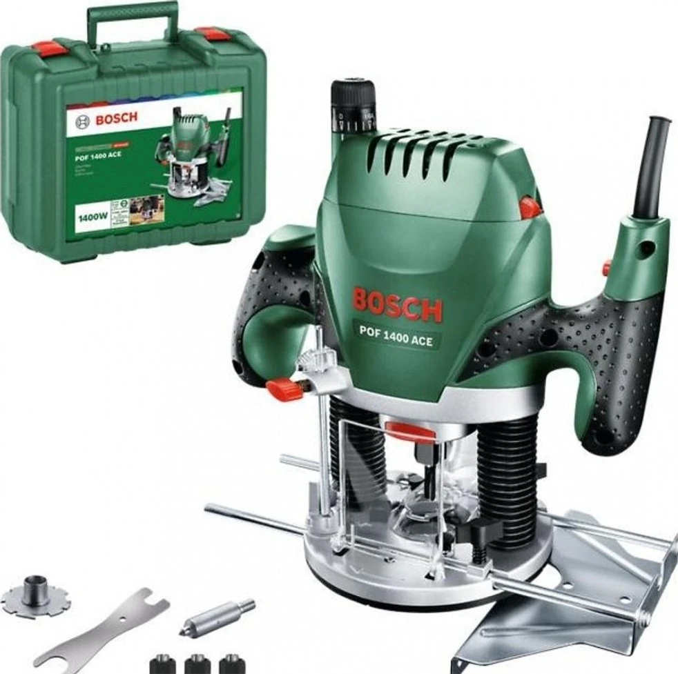 Bosch DIY POF 1400 ACE Elektro-Oberfräse inkl. Koffer für 120€ (-6%)
