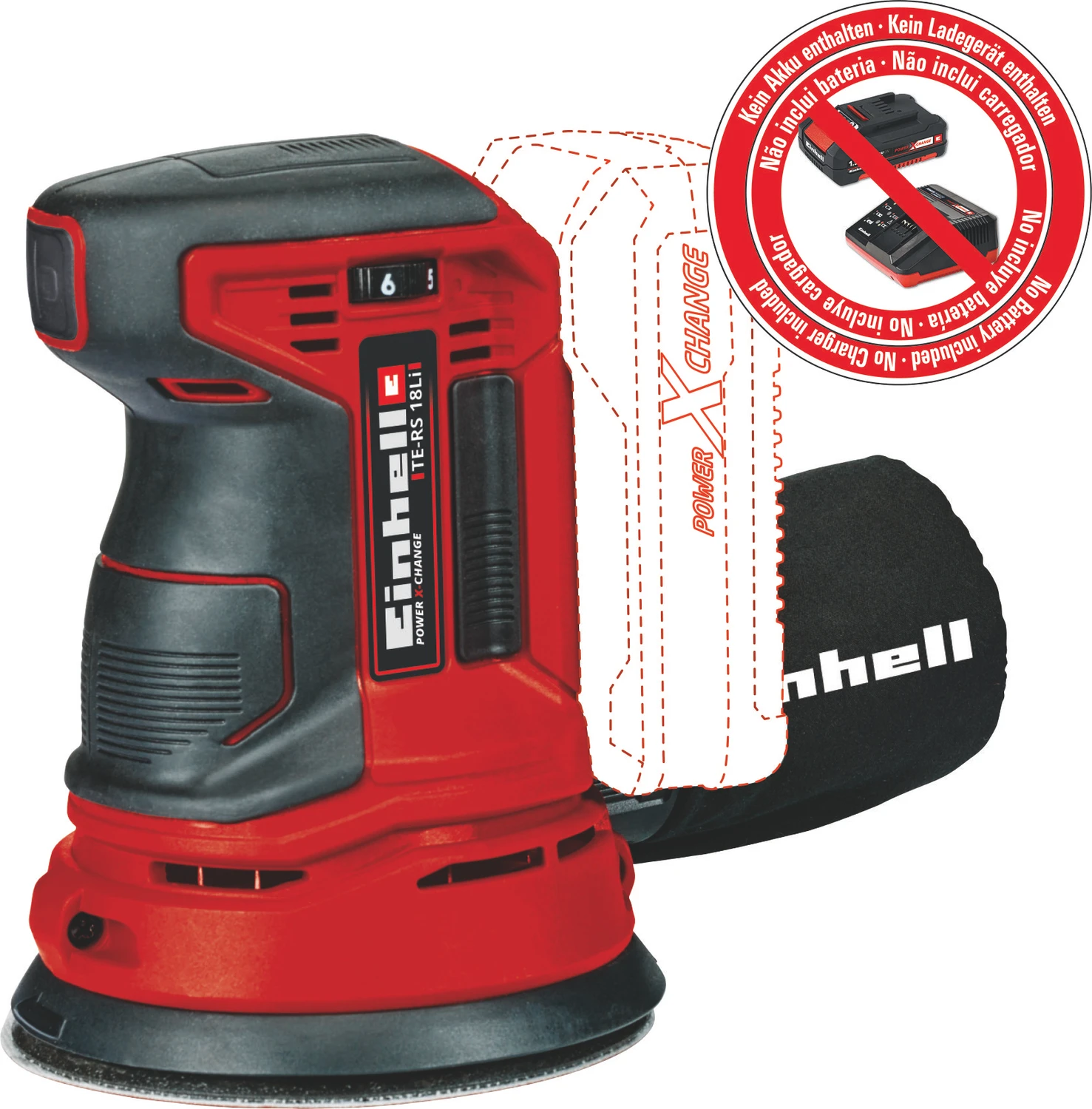 Einhell Expert TE-RS 18 Li Akku-Exzenterschleifer solo für 48€ (-8%)