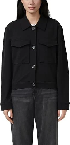 s.Oliver Strukturierte Interlock Jacke schwarz (Damen) für 24€ (-20%)
