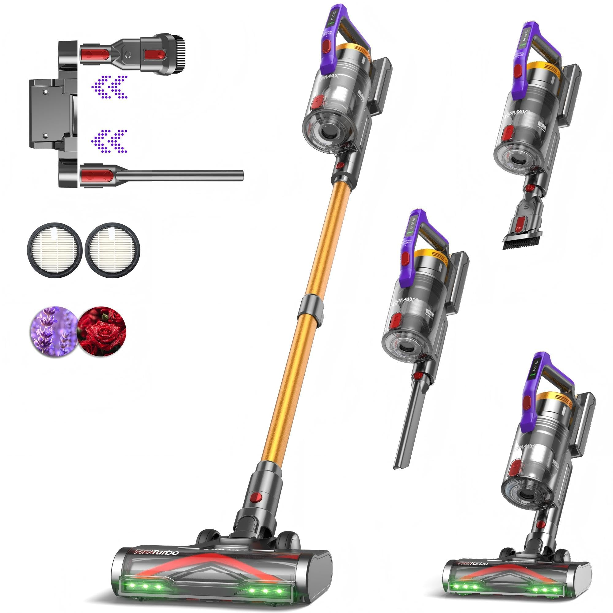 KIPMAX Akku Staubsauger 50000Pa/550W/70Min,1.5L Staubsauger Kabellos mit Display (China Händler) für 64€ (-36%)