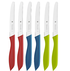 WMF Classic Line Frühstücksmesser Set 6-tlg. (bunt, Wellenschliff) für 16€ (-31%)