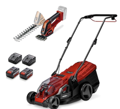 Einhell GE-CM 36/36 Li Mäher + Schere inkl Akkus