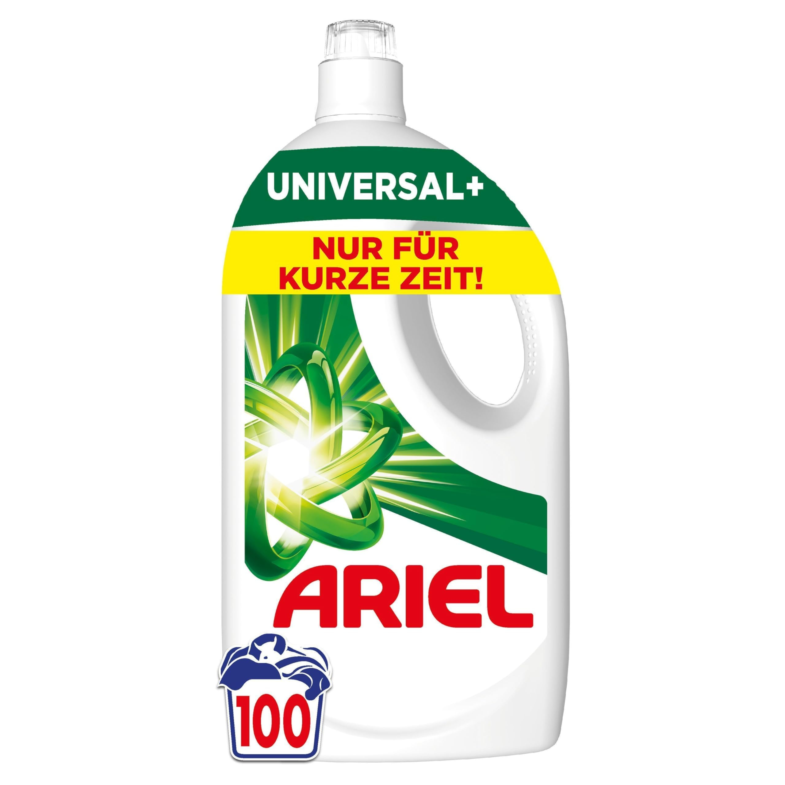 2x 100WL Ariel Flüssigwaschmittel Universal+ für 28€ (-36%)