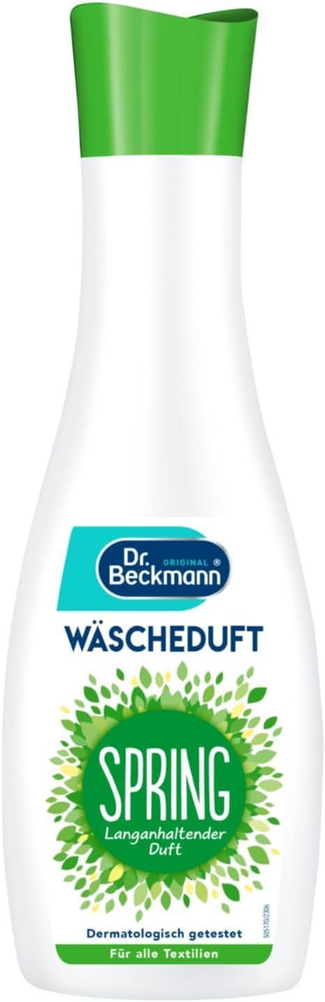 Dr. Beckmann Wäscheduft Spring | Für frischen und langanhaltenden Duft | Ohne Weichspüler | Für alle Textilien geeignet | 250 ml für 1€ (-55%)