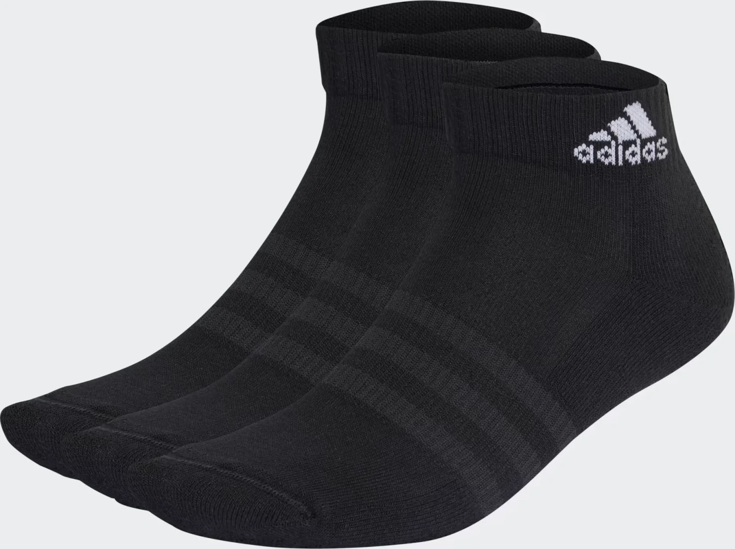 adidas Cushioned Ankle Socken schwarz/weiß, 3 Paare für 5€ (-27%)