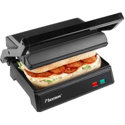 Bestron Kontaktgrill & Paninimaker (1.000W, Antihaft, inkl. Auffangschale) für 20€ (-39%)