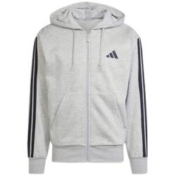 Adidas Herren Essential Three Stripes Fleece Zipper Hoodie für 30€ (-28%)