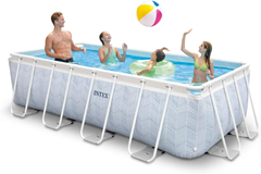 Intex Chevron Prism Frame Pool Set (4x2x1m, inkl. Pumpe) für 250€ (-27%)