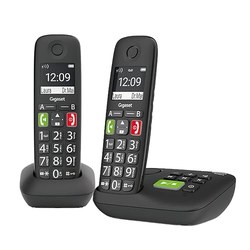 Gigaset E290A DUO – 2 schnurlose Senioren-DECT-Telefone mit Anrufbeantworter