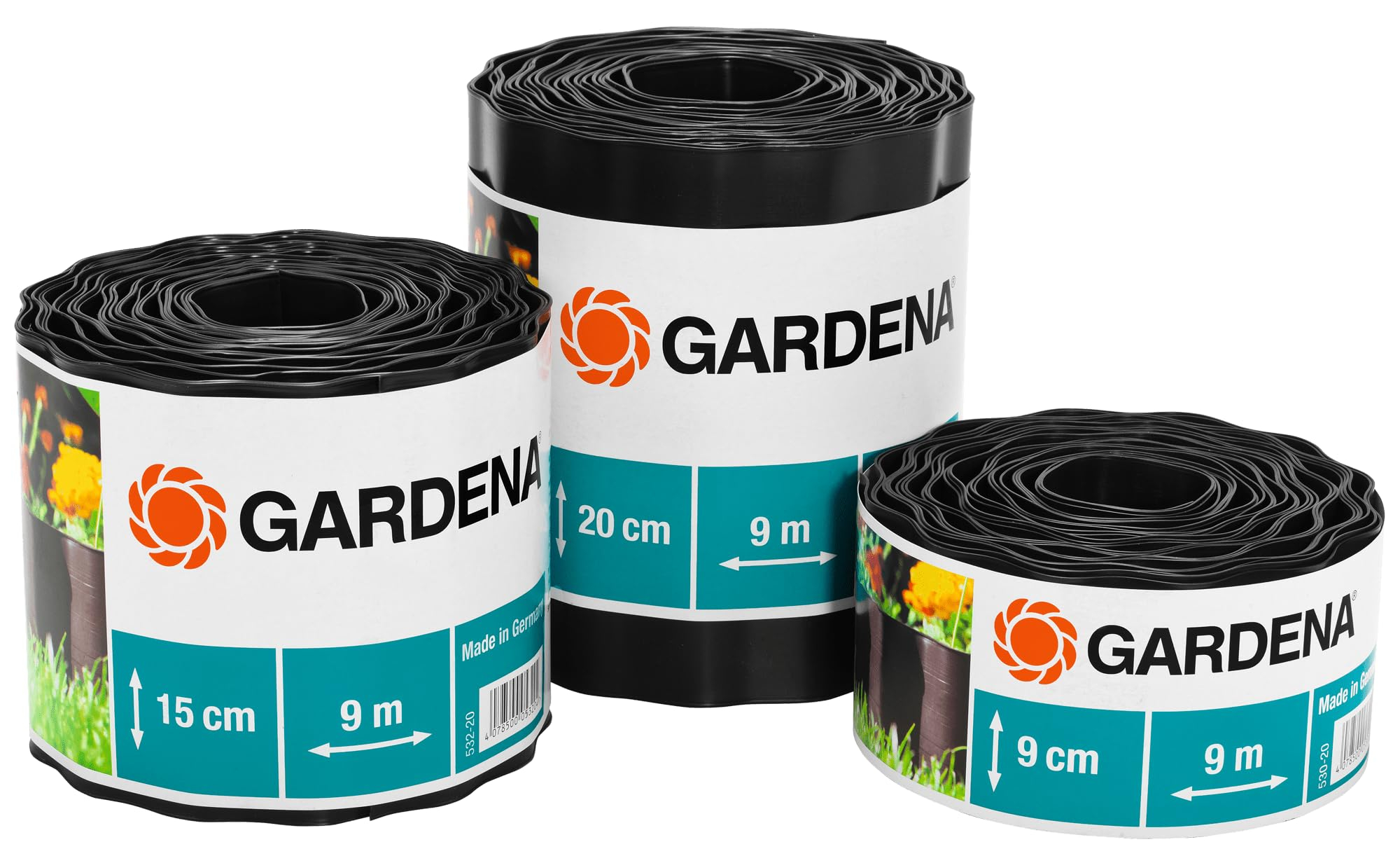 Gardena Raseneinfassung 20 cm hoch: Ideale Rasen-Abgrenzung, auch für Beete für 15€ (-28%)
