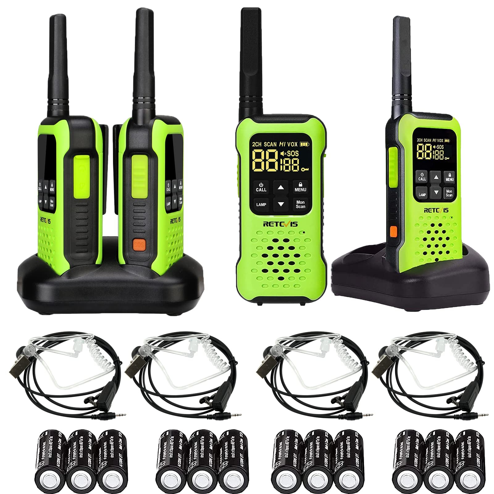 [Amazon] Retevis RT649P Walkie Talkie | Wiederaufladbar, Wasserdicht | 16 Kanäle Lizenzfrei | 4 Geräte ! | 49,49 € für 49€ (-65%)