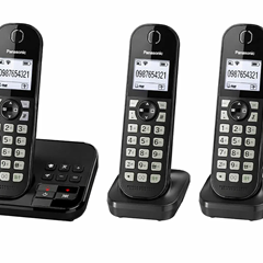 Panasonic KX-TGC463 Trio-Telefonset (AB, 3 Mobilteile, ECO-Modus) für 42€ (-24%)