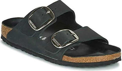 Birkenstock Arizona Big Buckle Nubukleder schwarz (Damen) für 54€ (-20%)