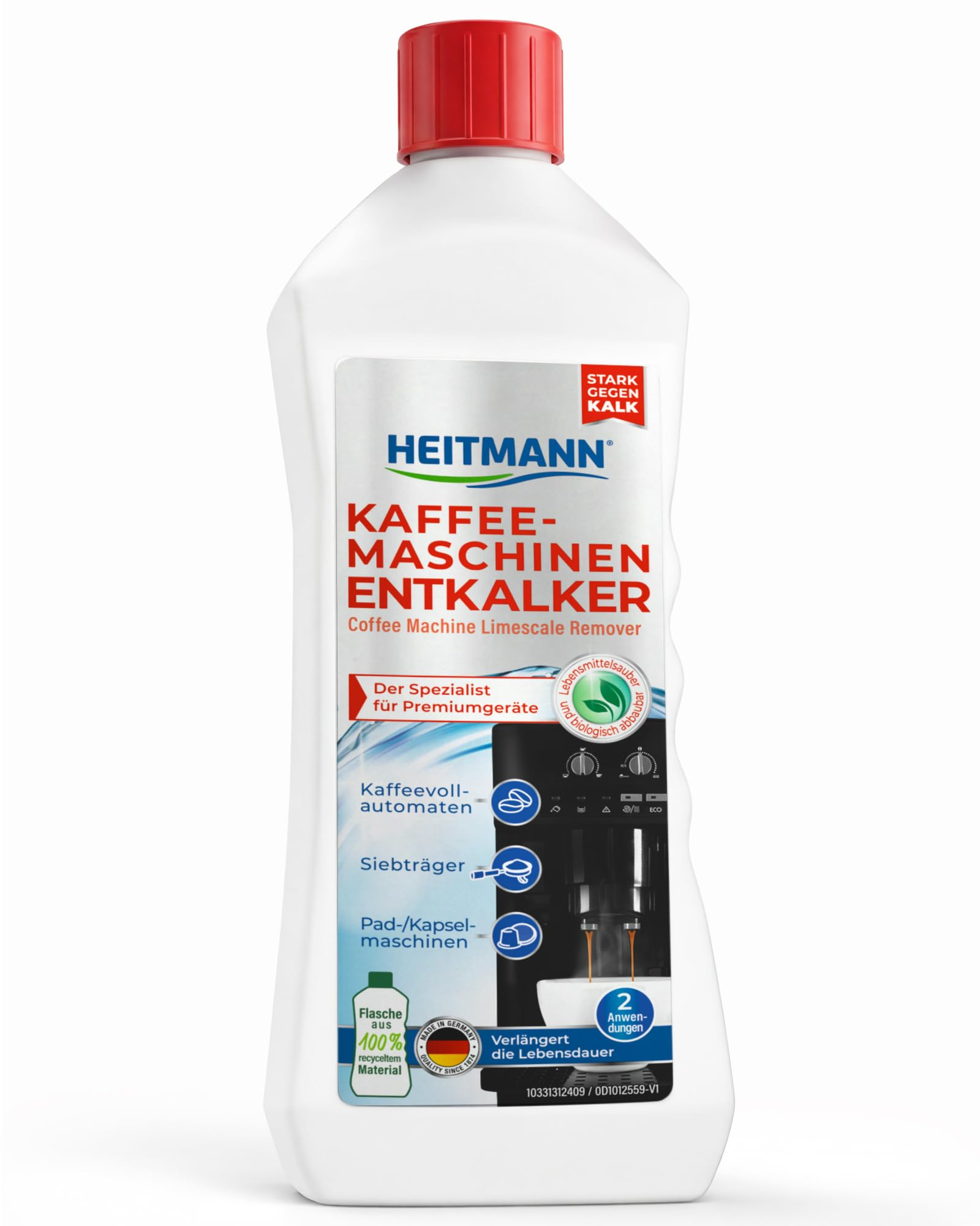 HEITMANN Kaffeemaschinen entkalker 250ml für 2€ (-48%)