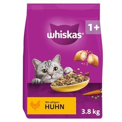 WHISKAS Trockenfutter Katze mit Huhn 3,8 kg