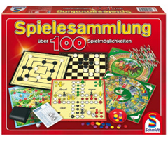 Schmidt Spiele Spielesammlung (100 Spielmöglichkeiten, Holzfiguren) für 15€ (-29%)