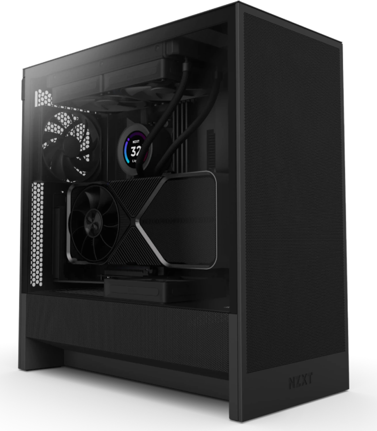 NZXT H5 Flow (2024), schwarz, Glasfenster für 74€ (-6%)