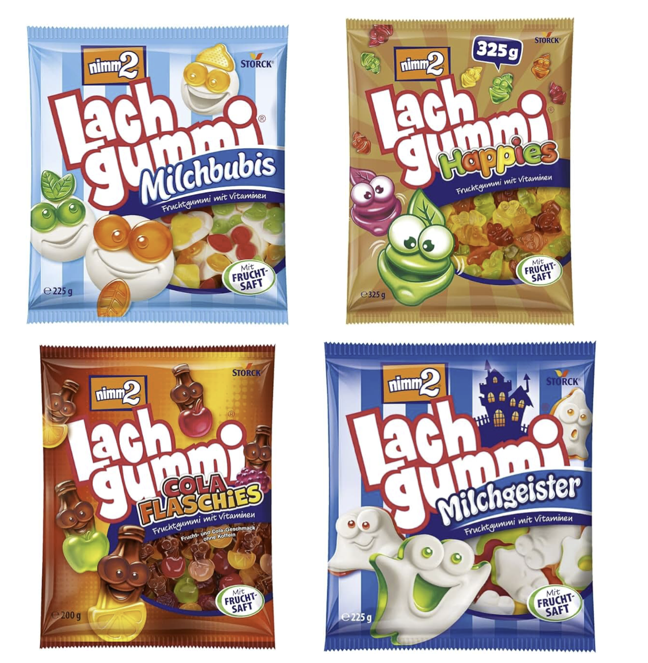nimm2 Lachgummi Milchbubis, Cola Flaschies, Milchgeister oder Happies für 1€ (-22%)