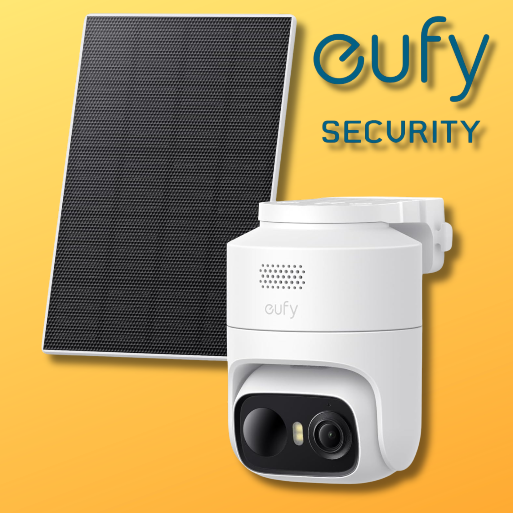 eufyCam C37, kabellose 2K Outdoor-Überwachungskamera + 3W Solarpanel | 360° KI-Tracking, Gesichtserkennung, Farb-Nachtsicht | kein Abozwang für 79€ (-20%)