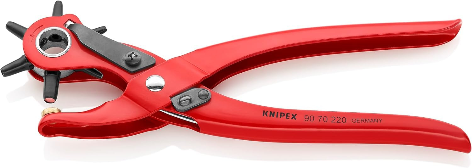 KNIPEX 90 70 220 Revolverlochzange rot pulverbeschichtet 220 mm Zange für 14€ (-15%)