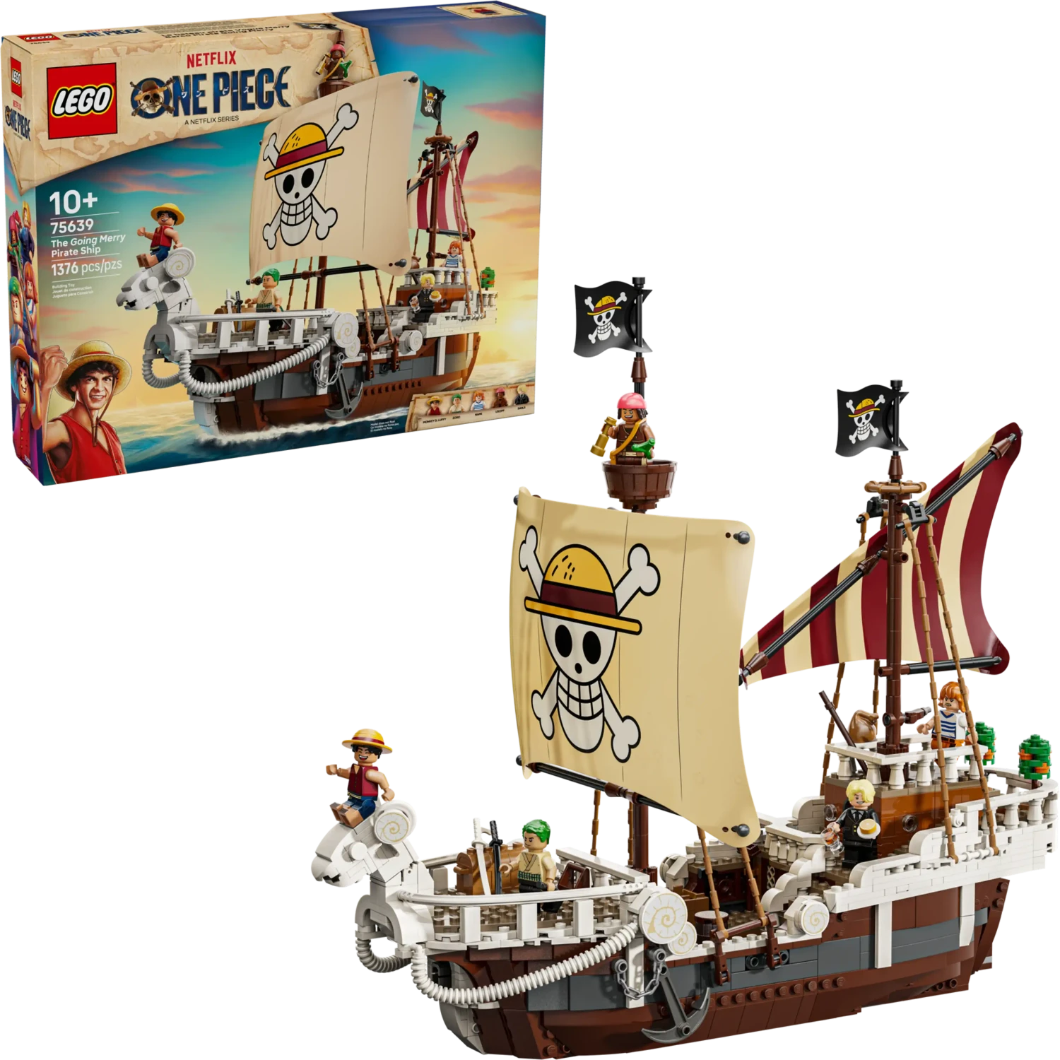 LEGO One Piece – Das Piratenschiff Flying Lamb für 90€ (-6%)