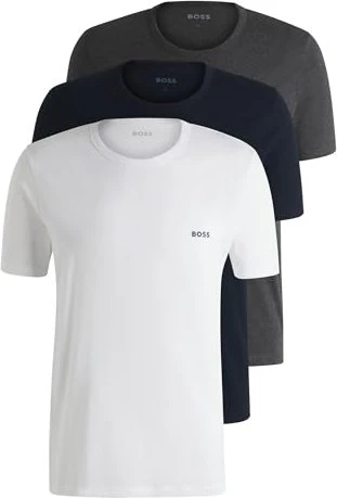 Hugo Boss Classic David Beckham 3er-Pack T-Shirt kurzarm weiß/blau/grau (Herren) für 24€ (-8%)