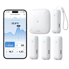 X-SENSE WLAN Thermo-Hygrometer Set (4 Sensoren + Hub)
