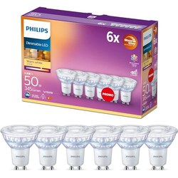 Philips LED Classic GU10 Warm Glow 6er-Pack (50 W)