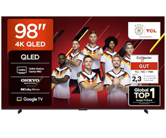 TCL 98T8C 98 Zoll QLED 4K Fernseher für 1299€ (-24%)