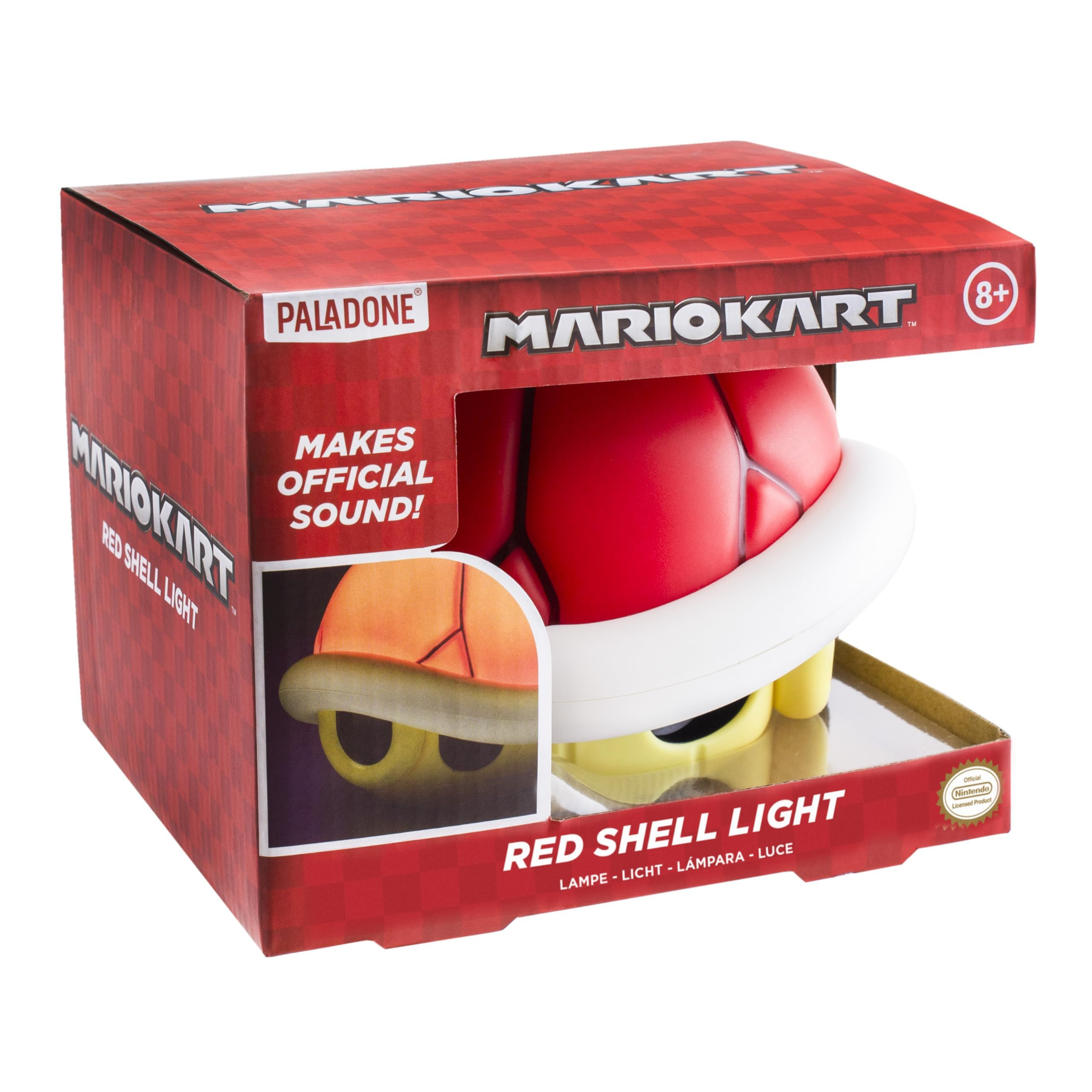 Paladone Super Mario Kart Roter Koopa Panzer mit Licht und Sound – Offiziell Nintendo-Merchandise für 13€ (-26%)
