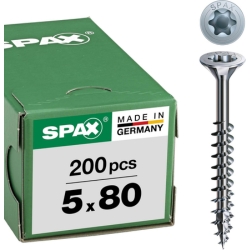SPAX Universalschraube, 5 x 80 mm, 200 Stück für 16€ (-26%)