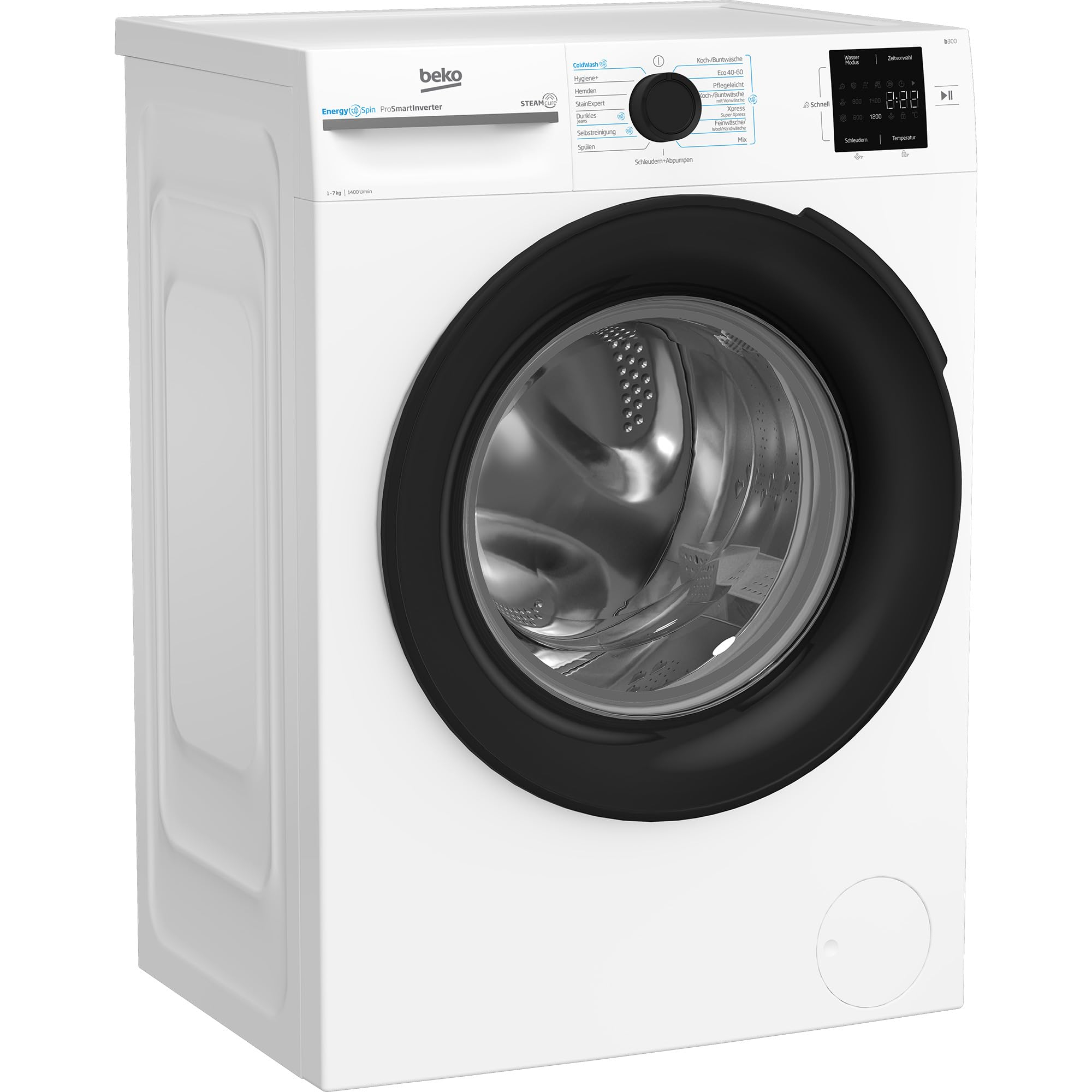Beko BM3WFU3741X freistehende – Waschmaschine, Waschvollautomat, 7 kg, EnergySpin, Waschmaschine Amazon für 299€ (-20%)