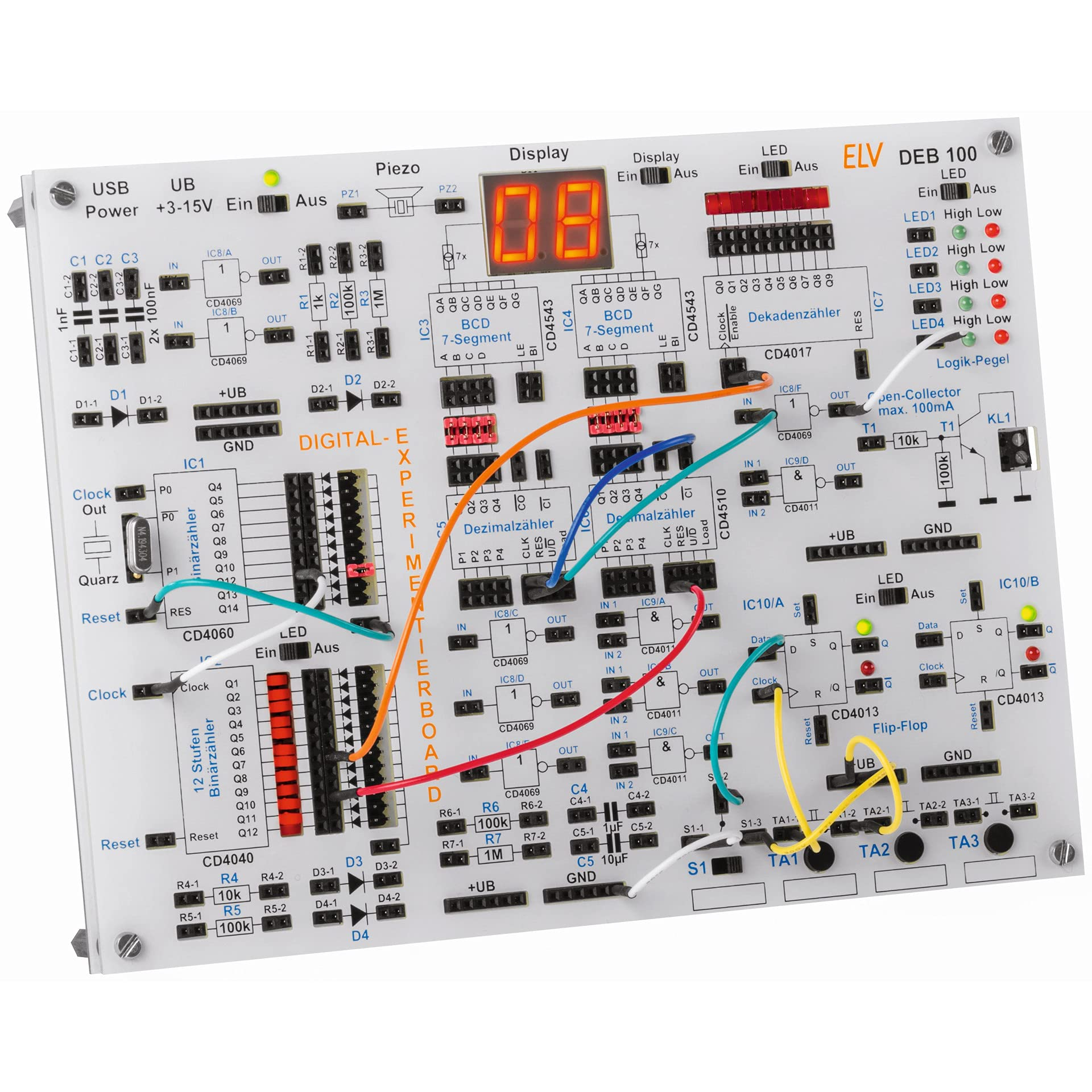 ELV Bausatz Digital-Experimentierboard DEB100 für 23€ (-73%)