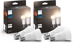[Top] Philips Hue White E27 Smart LED (4er Pack, dimmbar, warmweiß) für 25€ (-28%)