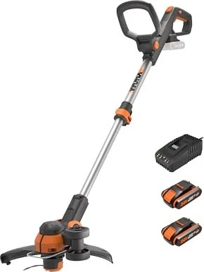 Worx 20V PowerShare Akku-Rasentrimmer inkl. 2 Akkus 2.0Ah für 90€ (-14%)