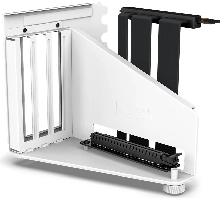 NZXT Vertical GPU Mounting Kit Riser Card, inkl. PCI-Slot Blende für H7, gewinkelt, PCIe 4.0, 175mm, weiß/schwarz für 20€ (-41%)