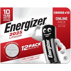 Energizer Lithium CR2025 Knopfzellen 12 Stück