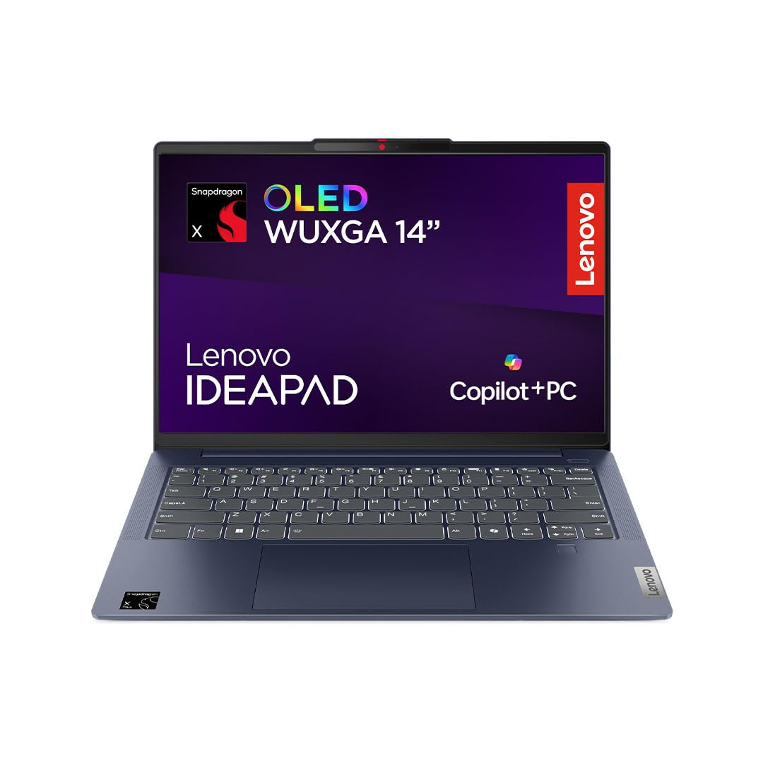 Lenovo IdeaPad Slim 5 14Q8X9 Notebook in Abyss Blue mit 14″ WUXGA OLED Display, Snapdragon X – X1-26-100, 16GB RAM, 512GB SSD für 555€ (-23%)