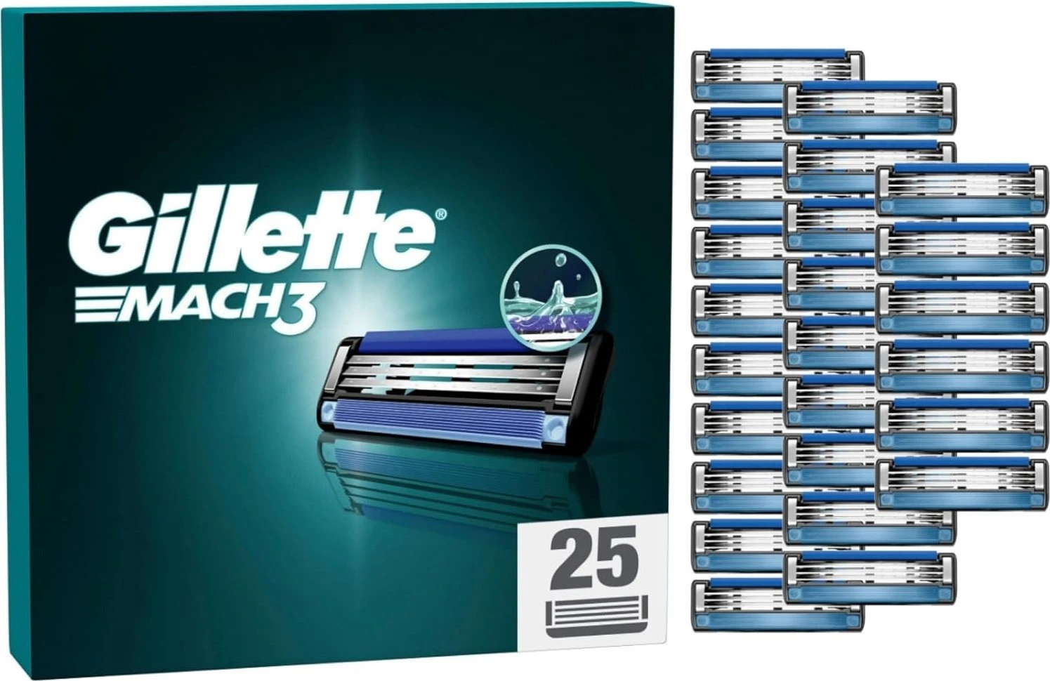 Gillette Mach3 Rasierklinge, 25er-Pack für 37€ (-14%)