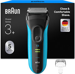 Braun Series 3+ Elektrorasierer (Nass & Trocken, Präzisionstrimmer) für 60€ (-25%)